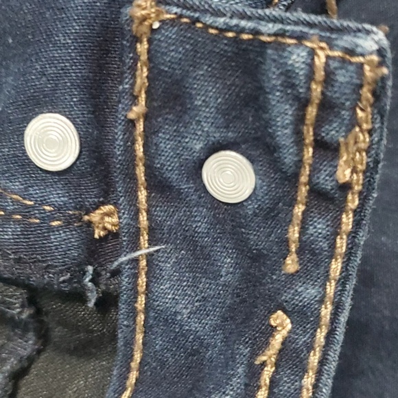 RUE 21 Blue Denim Shorts Womens Size 3 / 4 Juniors Summer Fun 2% Spandex - Picture 12 of 12